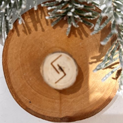 Rune 12. JERA en bois brut naturel - Boutique La Porte des Secrets