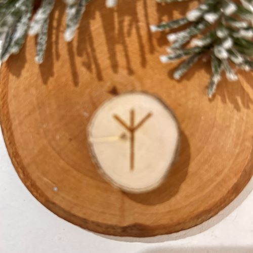 Rune 15. ELHAZ en bois brut naturel - Boutique La Porte des Secrets