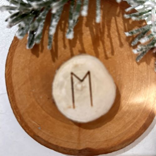 Rune 19. EHWAZ en bois brut naturel - Boutique La Porte des Secrets