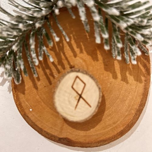 Rune 23. DAGAZ - DAEG e bois brut naturel - Boutique La Porte des Secrets