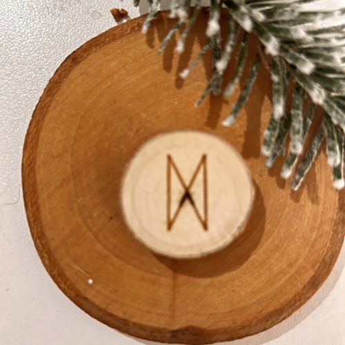 Rune 24. OTHALA - ODAL en bois brut naturel - Boutique La Porte des Secrets