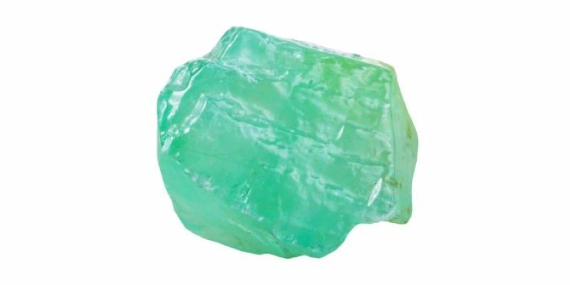 Calcite verte ou "calcite chromifère" brute - Allemagne - boutique La Porte des Secrets