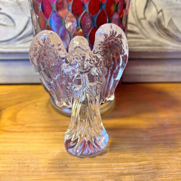 Ange prieur en verre cristal boutique, un ange à vos côtés... boutique ésotérique La Porte des Secrets