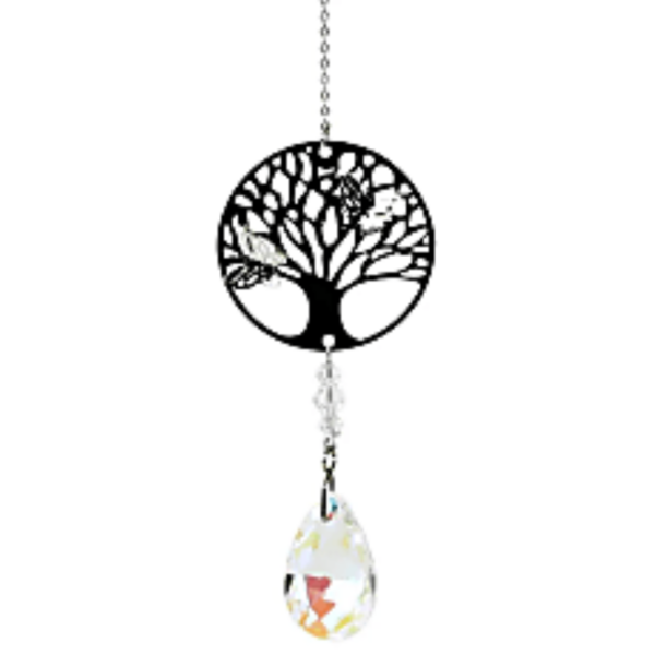 Arbre de vie + goutte arc en ciel, capteur de soleil feng shui boutique La Porte des Secrets