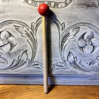 Maillet (caoutchouc ) et bois naturel 28cm pour diapason & bol chantant tibétain boutique La Porte des Secrets