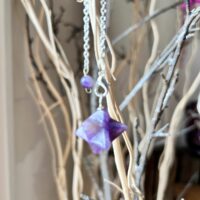 Pendule merkaba Améthyste étoile à 8 branche Boutique La Porte des Secrets