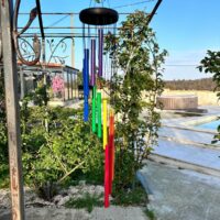 Grand Carillon traditionnel 7 chakras de 14 tubes, hauteur 74 cm boutique La Porte des Secrets