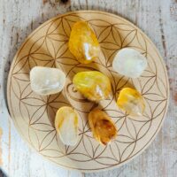 Amphybole ou (anfibolo) pierre roulée rare venant du Brésil uniquement boutique La Porte des Secrets