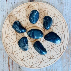 Pierre du Vatican (Vatican Stone) ou marbre de Frosterley Pierre roulée -* Boutique de minéraux La Porte des Secrets