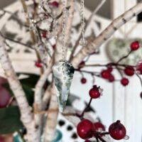 Pendule Agate arbre de Madagascar cône 6 faces boutique ésotérique La Porte des Secrets