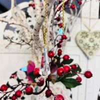 Pendule en cristal de Bohème cône 8 faces boutique La Porte des Secrets