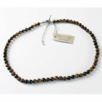collier en oeil de tigre perles 8 mm, tour de cou 42-47 cm boutique La Porte des Secrets