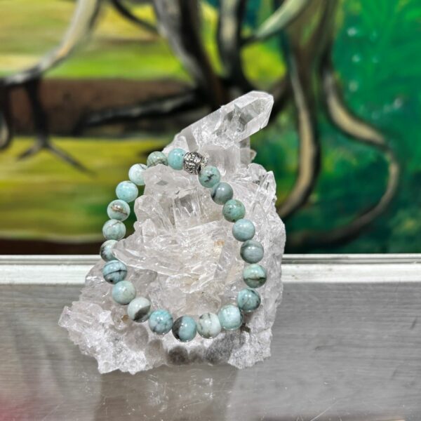 Bracelet en Emeraude véritable qualité extra 21 perles pour poignet un peu fin - existe en plus grand à la boutique La Porte des Secrets