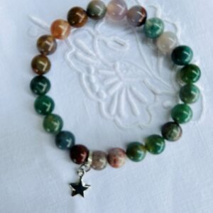 Bracelet Agate 8mm Omsaé - Mexique belle qualité de pierres naturelles boutique La Porte des Secrets