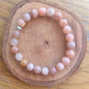 Bracelet pierre du soleil qualité excellente 8mm -Magnifiques reflets boutique La Porte des Secrets