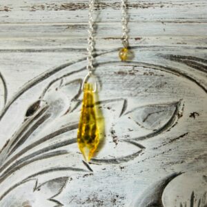 Pendule topaze 24 facettes en cristal Swarovski - Rare et introuvable - Boutique ésotérique La Porte des Secrets