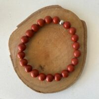 Bracelet en Jaspe rouge perles 8 mm ou 6 mm boutique La Porte des Secrets