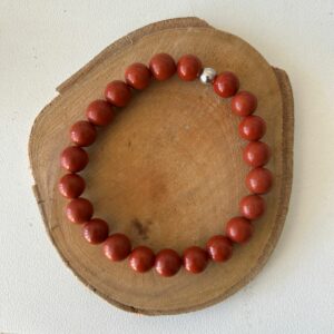 Bracelet en Jaspe rouge perles 8 mm ou 6 mm boutique La Porte des Secrets