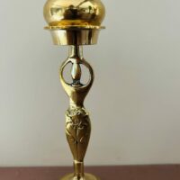 Brûle encens Déesses en laiton 23 cm de hauteur, boutique La Porte des Secrets