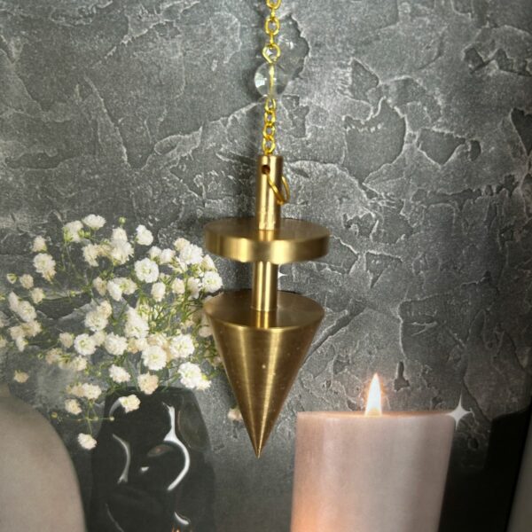 Pendule Harmonie Jocelyne Fangain en métal 7 cm - Boutique ésotérique La Porte des Secrets