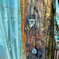 Capteur solaire 7 chakras fleur de lotus longueur 32 cm boutique ésotérique La Porte des Secrets