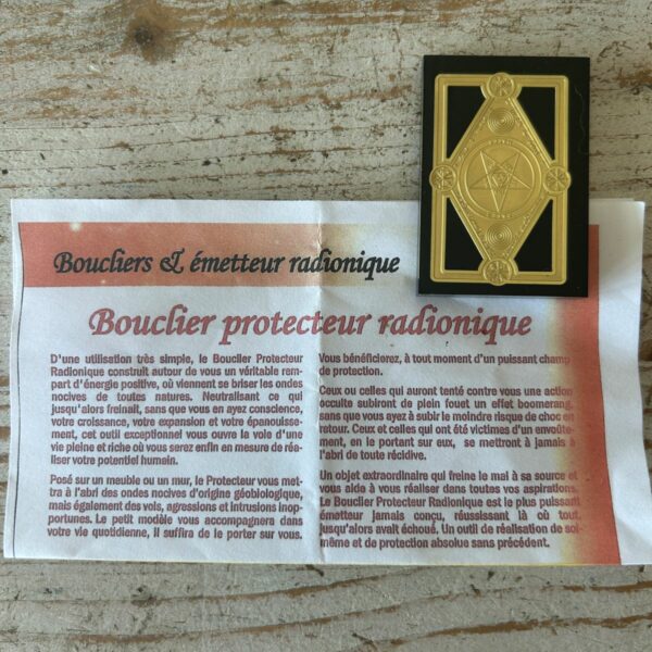 Bouclier Protecteur Radionique ou Bouclier Protector - Format poche - Boutique ésotérique La Porte des Secrets