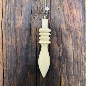 Pendule Thot égyptien bois de buis 10 cm. Boutique ésotérique La Porte des Secrets