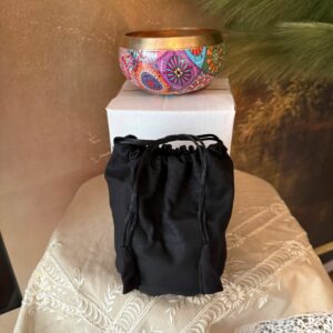 Bol Tibétain chantant multicolore mandala environ 11 cm. Fabrication artisanale en Inde. Boutique La Porte des Secrets