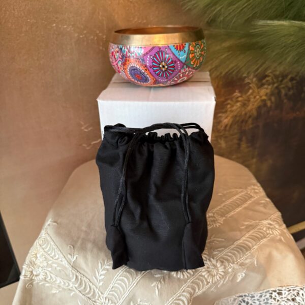 Bol Tibétain chantant multicolore mandala environ 11 cm. Fabrication artisanale en Inde. Boutique La Porte des Secrets