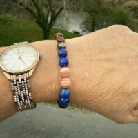 Bracelet chemin d'âme - Chemin de vie en pierres naturelles de haute qualité réalisé en perles de 8mm. boutique de lithothérapie La Porte des Secrets