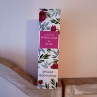 Spray smudge et rose Aromafume. 100% naturel. Flacon 100ml. Boutique ésotérique La Porte des Secrets